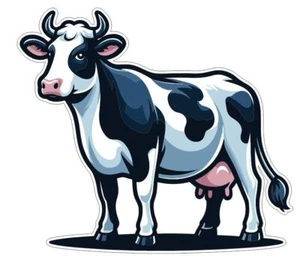 Cow Sticker Stickers A137 - Picture 1 of 1