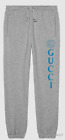 Gucci Men's Drawstring Sweatpants with Logo Print‎ Grey 522841 X3N66 Authentic