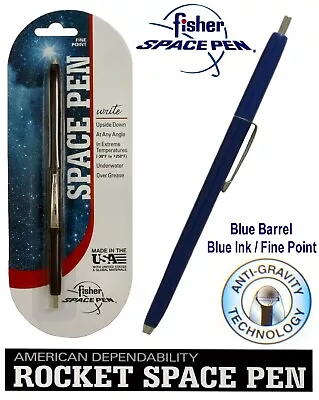 Fisher Space Pen #SPR81 / Blue Rocket Pen with Blue Ink - Image 1 of 4