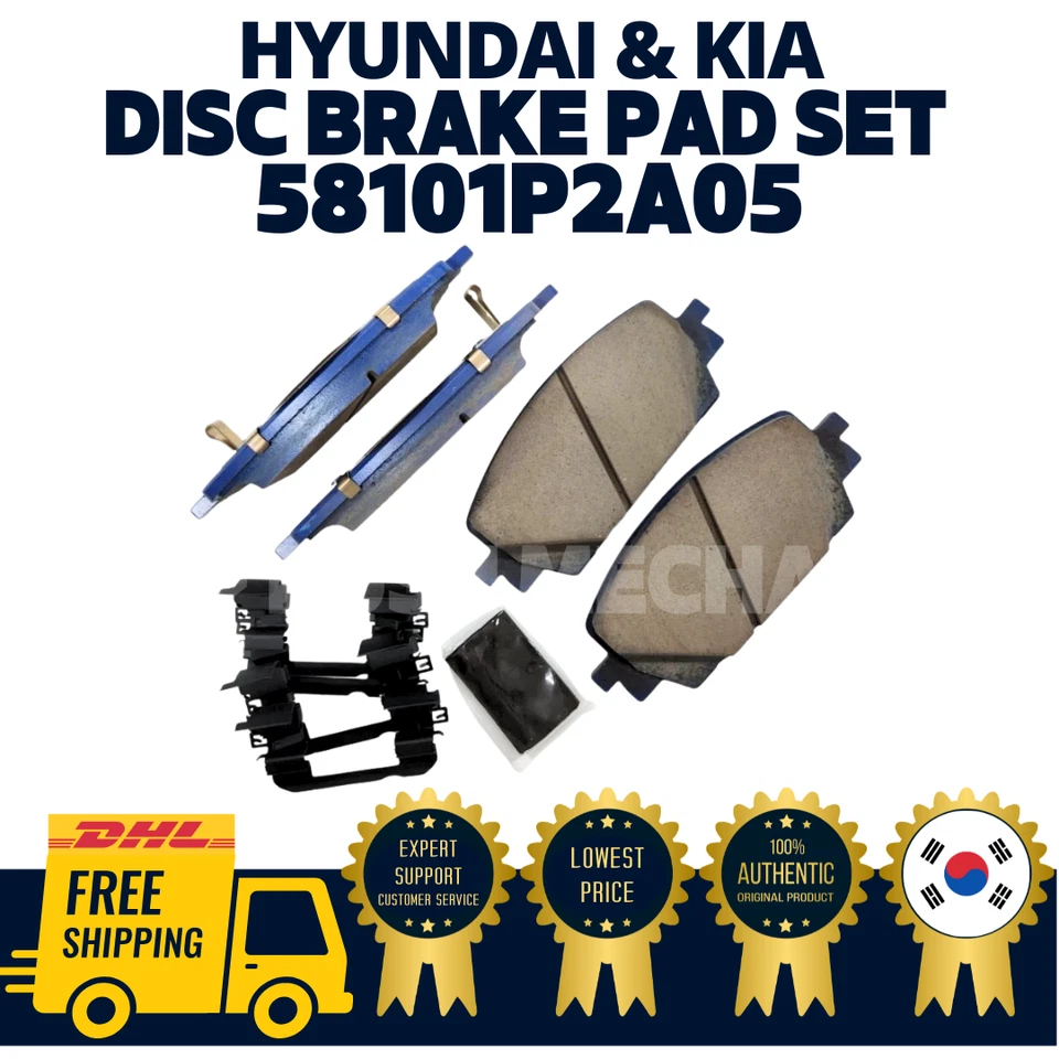 GENUINE OEM Hyundai Kia Disc Brake Pad Set 58101P2A05 Santa Fe 2022-2023 - Image 1 of 1