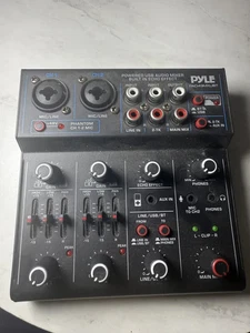 Pyle Professional Wireless DJ Audio - 4 Channel Bluetooth Controller Sound Mixer - Picture 1 of 5