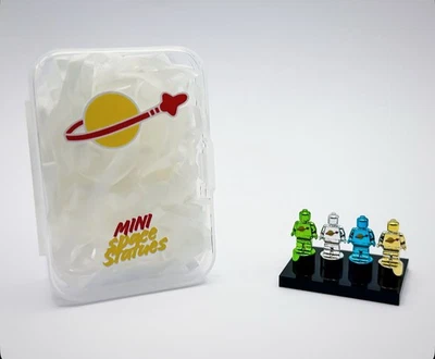 Lego Chrome Plated Minifigure Micro Trophy Statuette Classic Space 90398 New!! - Image 1 of 4
