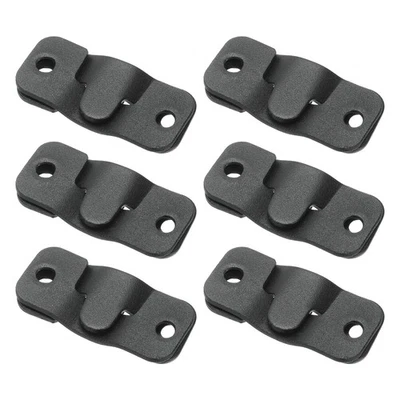12 Pcs Flush Mount Bracket, 43 x 19mm Photo Frame Hook Picture Hangers, Black - Image 1 of 4