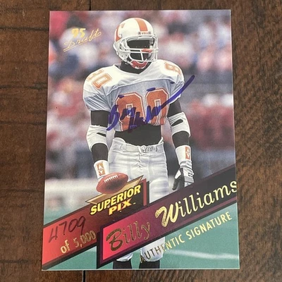 1995 Superior Pix #51 Billy Williams Auto /5000 - Image 1 of 2
