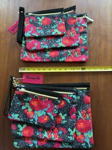 Neu mit Etikett Betsy Johnson 3 Beutel Set. Rosen und Totenköpfe - Bild 1 von 16