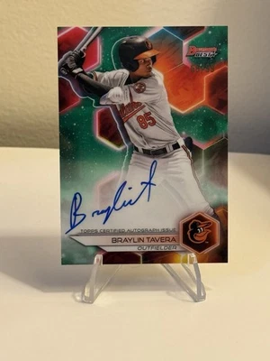 BRAYLIN TAVERA 2023 Bowman's Best Of 2023 Auto Green Refractor /99#B23-BT - Image 1 of 2