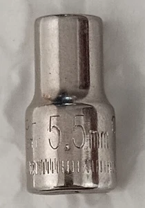 CRAFTSMAN TOOLS USA G243511, 1/4" DRIVE, 5.5MM. SOCKET, SHALLOW, 6 POINT *NOS* - Picture 1 of 10