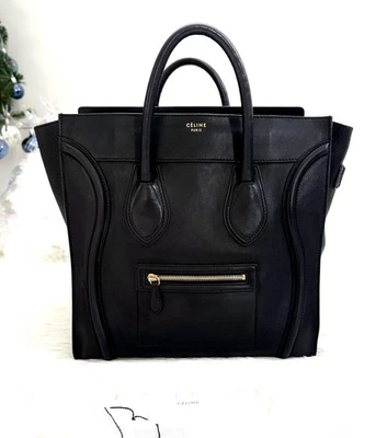 *XMAS SALE* CELINE Black 35CM LARGE Luggage Bag In Smooth Calf Leather GHW - Image 1 of 4