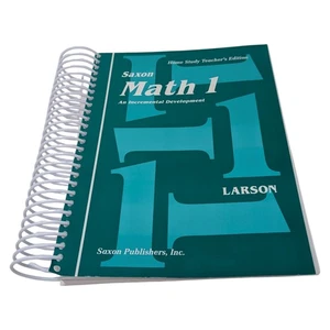 Saxon Math 1 Home Study Teachers Edition Nancy Larson Spiral Elementary - Picture 1 of 8