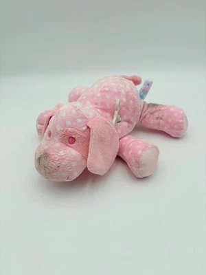 Mary Meyer Pink Polka Dot Puppy Dog Plush Musical Wind Up Nursery Lovey Toy - Image 1 of 4