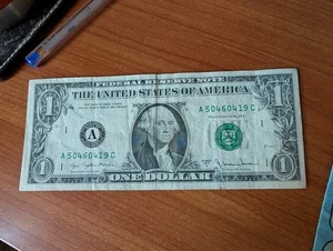 1977A Boston $1 Federal Reserve Note Bill - Picture 1 of 2