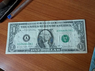 1977A Boston $1 Federal Reserve Note Bill - Image 1 of 2