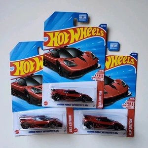 2025 New Hot Wheels Target Red Edition Gordon Murray Automotive T.50s Lot of 3  - Picture 1 of 12