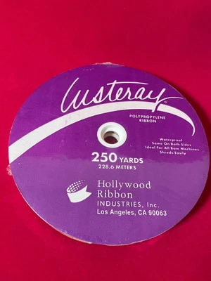 Lusteray 250 Yard 3/4 Polypropylene Ribbon Crafting Gifts Bows Flat Gold Polysat - Image 1 of 3