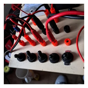 Kippschalter Metall 12V 25A, 2-polig, SPST, Ein/Aus, Sicherheitsabdeckung - Bild 1 von 13