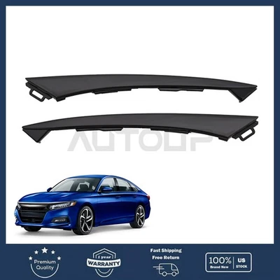 Juego de molduras de soporte inferior de faros delanteros izquierdo y derecho para Honda Accord 2021 2022 Foto 1 de 4