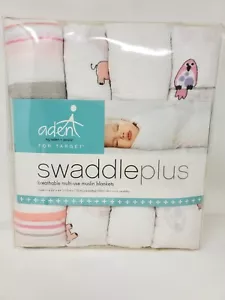 Aden + Anais per Fascia Jillaroo Target più Set di 4 Coperte Mussola Nuovo Bambino - Foto 1 di 2