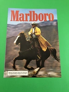 MARLBORO CIGARETTES ORIGINAL VINTAGE 1 PAGE PRINT AD PRINTED ADVERTISEMENT DD12 - Picture 1 of 1