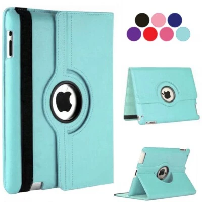 iPad Case Rotating Cover For Mini 4 5 Pro 9.7 10.2 10.9 11 12.9 Air 13 M2 M3 M4 - Image 1 of 4