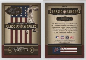 2005 Donruss Classics Classic Singles /400 Steve Carlton #CS-12 HOF