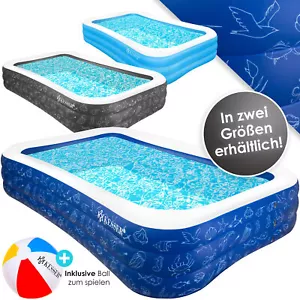 KESSER® Aufblasbar Schwimmbecken Planschbecken Schwimmbad Groß Familien Pool - Bild 1 von 25