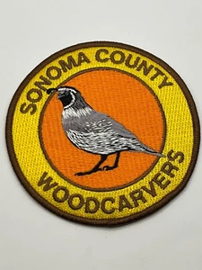 Sonoma County Woodcarvers Patch with Quail - Picture 1 of 1