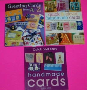 Lot 3 Quick Easy Clever Handmade A to Z Greeting Cards Robertson Hickey Boase - Picture 1 of 8