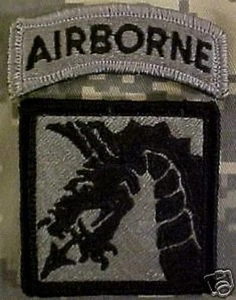TALIZOMBIE© WHACKER ISAF JOINT OP CMD PATCH: 18TH AIRBORNE CORPS w/TAB - Picture 1 of 1