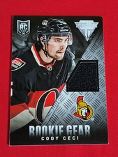 2013-14 Panini Rookie Anthology Cody Ceci Titanium Update Rookie Gear #RG-CC
