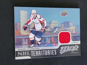 2015-16 UPPER DECK MVP EVGENY KUZNETSOV TM-EK NHL TERRITORIES JERSEY