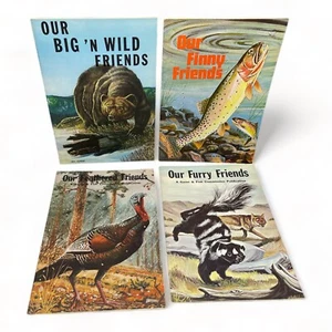 Wyoming Game & Fish Commission Booklets Our Animal Friends Booklets 1960s Lot x4 - Picture 1 of 9