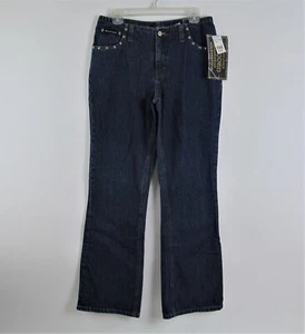 No Excuses Jeans Womens Size 9/10 Sexy Tough Jeanswear Blue Bling Studs New NWT - Picture 1 of 9