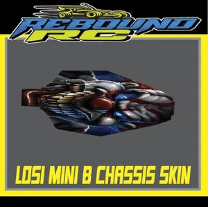 losi mini b 1/16th chassis skin protector /decal /sticker - Picture 1 of 3