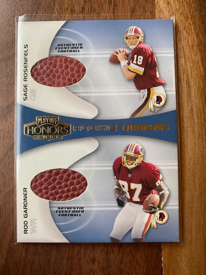 A44,456 - 2001 Playoff Honors Rookie Tandem Footballs #RT5 S.Rosenfels/R.Gardner - Image 1 of 1