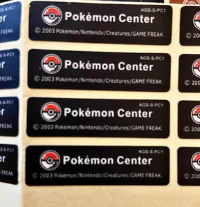 Nintendo Gameboy Game Boy Color Advance Replacement Label Sticker Pokemon Center - Picture 1 of 4