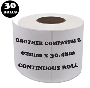 30 Rolls DK-22205 Compatible Brother DK 22205 Shipping Labels DK22205 Cartridge - Picture 1 of 2