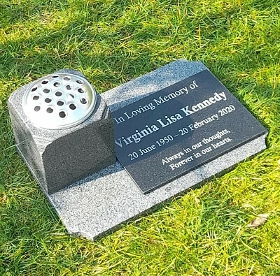 CCONLINEPRODUCTS Memorial Stone Gravestone Granite Cemetery Headstone Personalised Grave Plaque