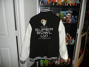 Los Angeles Rams LA 2022 Super Bowl LVI Promo Varsity Jacket Rare! - Picture 1 of 7