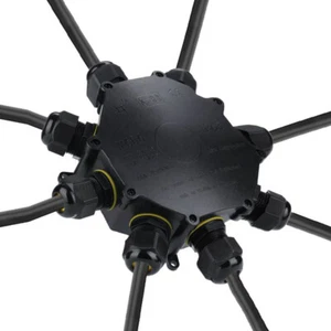 Caja de derivación caja de distribución manguito de cable IP68 conexión impermeable caja de 8 compartimentos - Imagen 1 de 9