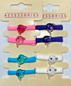 48 Pcs Baby Kids Girl Elastic Hair Bands Ponytail Holder Dolphin Head Rope Ties - Picture 1 of 5