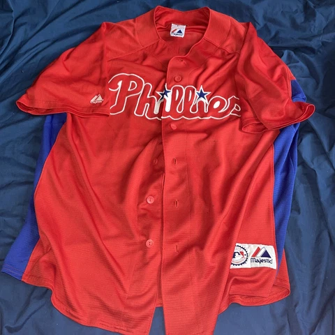 Adult - Phillies - MLB - Majestic - Howard  - Baseball Jersey - Size XL Cover