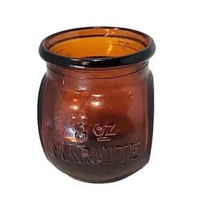 Vintage 8 oz Pot en marmite ambre / superbe pot rare du Royaume-Uni - Photo 1/7