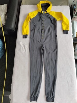 FUNKY RIDE Unisex Jumpsuit Grau Gelb MEDIUM - Bild 1 von 4