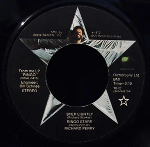 RINGO STARR-Oh My My & Step Lightly-A Nice 45-APPLE #1872-THE BEATLES - Picture 1 of 2