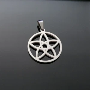 Stern Rund Geometrische Muster Charm Anhänger Edelstahl - Bild 1 von 3