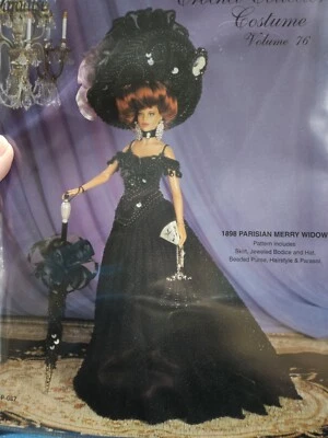Paradise Crochet Costume Pattern, 1898 Parisian Merry Widow Vol. 76 - Image 1 of 4