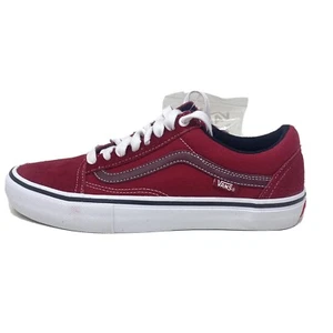 Vans Old Skool Pro Rumba Rojo Para hombres 7 Zapatos de Skate Nuevo Blanco Granate - Imagen 1 de 5