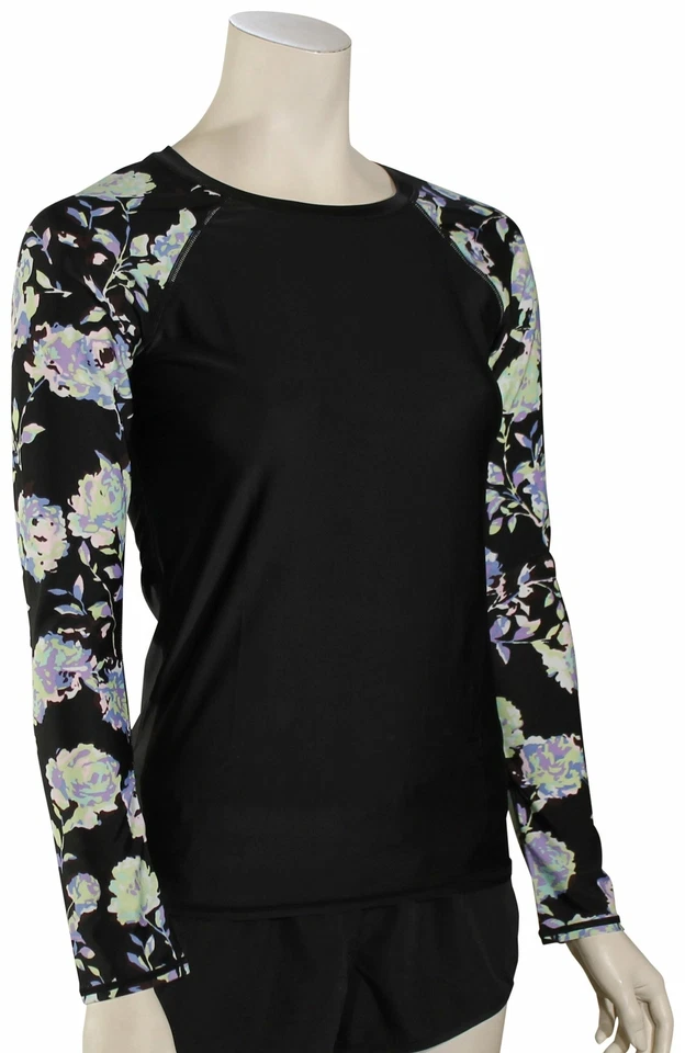 Volcom Noir U Sure LS Women's Rash Guard - Black - New - Image 1 of 1