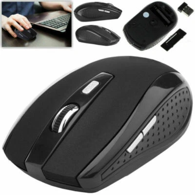 Wireless Optical Mouse Mice 2.4GHz USB Receiver For Laptop PC Computer DPI - Image 1 of 4