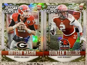 2015 Prizm Draft Picks Prizms 2x Camo Lot Quinten Rollins & Hutson Rollins /199 - Bild 1 von 2